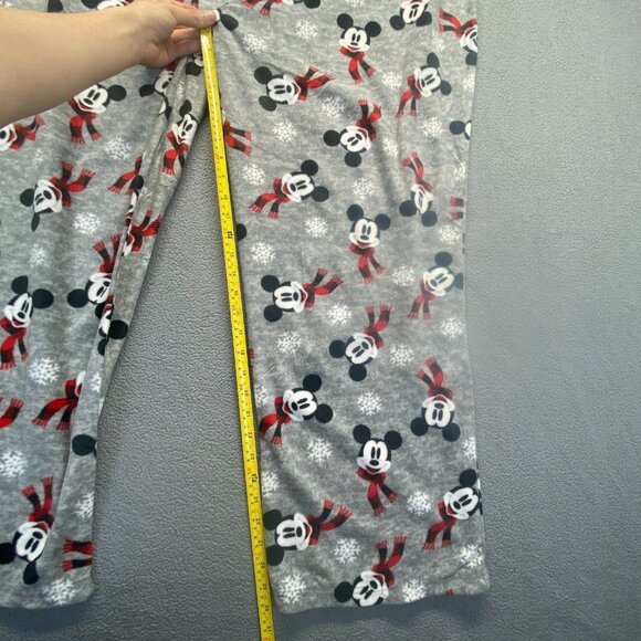 Disney Women's Size 4X Gray Fleece Mickey Mouse Printed Cozy Pajama Pants NWT - Picture 6 of 11